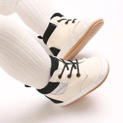 Baby First Walking Shoes – Sporty High-Top Support for Tiny Steps - LunaKit Baby