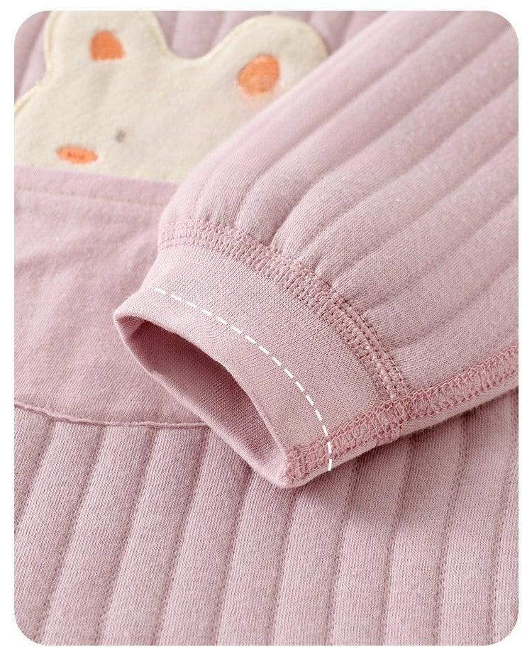 Toddler Cotton Clip 2-Piece Set – Thick Warmth with Cute Charm - LunaKit Baby