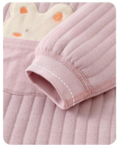 Toddler Cotton Clip 2-Piece Set – Thick Warmth with Cute Charm - LunaKit Baby