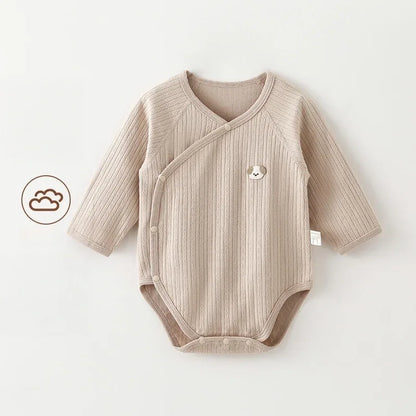 Baby Cotton Belly Guard Romper – Extra Warmth for Gentle Care - LunaKit Baby