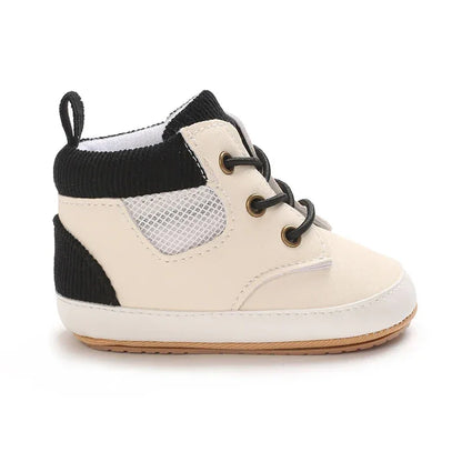 Baby First Walking Shoes – Sporty High-Top Support for Tiny Steps - LunaKit Baby