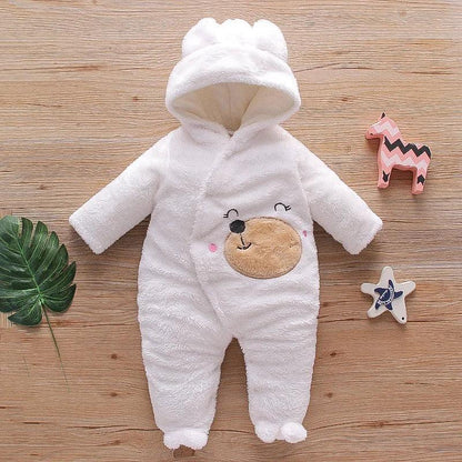 Baby Plush Animal Romper – Cozy Cuteness for Cool Days - LunaKit Baby
