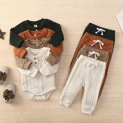 Baby Knit Pajama Set – Cozy Cotton Warmth for Sweet Winter Nights - LunaKit Baby