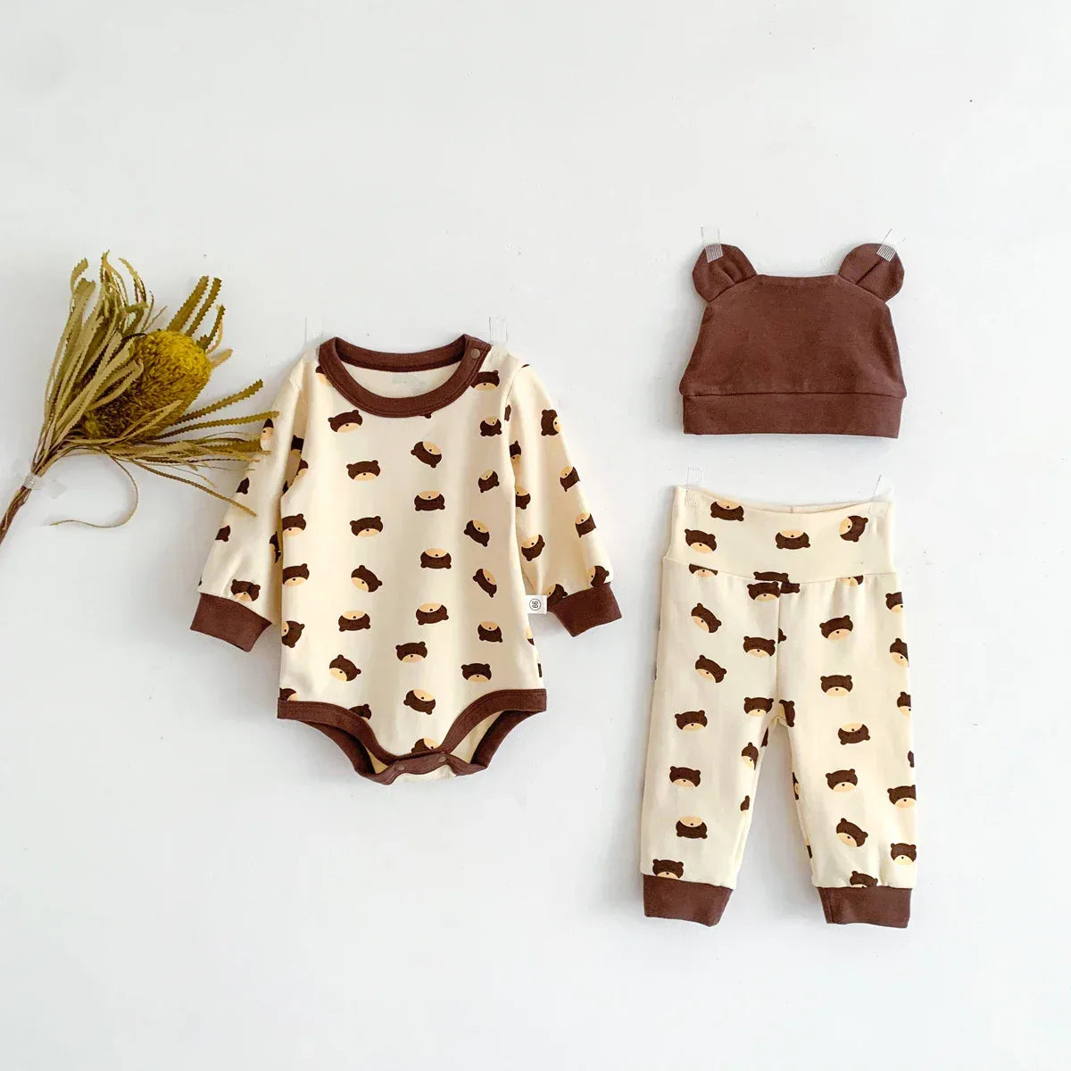 Baby Spring 3-Piece Outfit Set – Easy Comfort for Little Adventures - LunaKit Baby