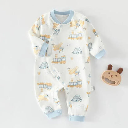Baby Cotton Floral Animal Onesie – Gentle Style for Little Days - LunaKit Baby