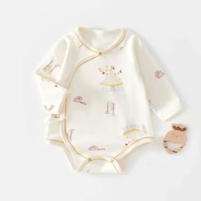 Baby Cotton Plant Print Romper – Gentle Comfort for Sunny Days - LunaKit Baby