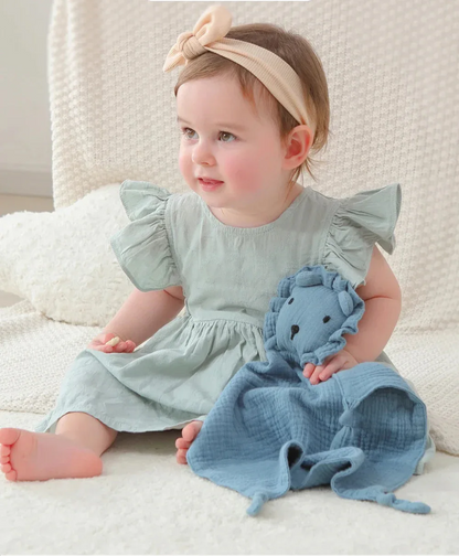 Baby Muslin Comfort Towel – Gentle Calm for Peaceful Sleep - LunaKit Baby