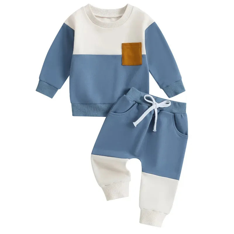 Baby Boy Autumn Outfit Set – Cozy Contrast Style for Everyday Play - LunaKit Baby