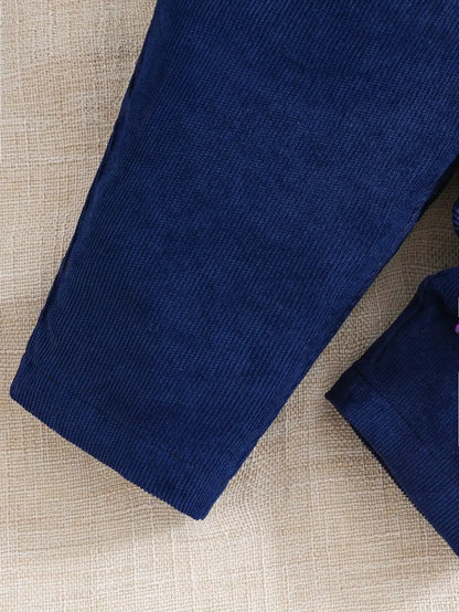 Toddler Plaid Corduroy Outfit Set – Cozy Outdoor Style for Little Ones - LunaKit Baby