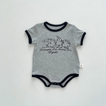 Baby Korean Style Summer Jumpsuit – Cool Minimal Charm - LunaKit Baby