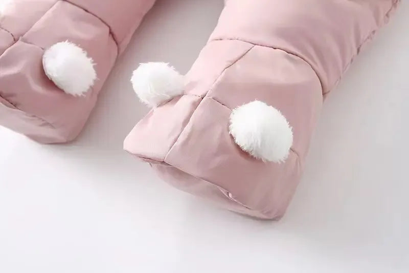 Newborn Thermal Winter Romper – Fleece-Lined Warmth for Cold Days - LunaKit Baby