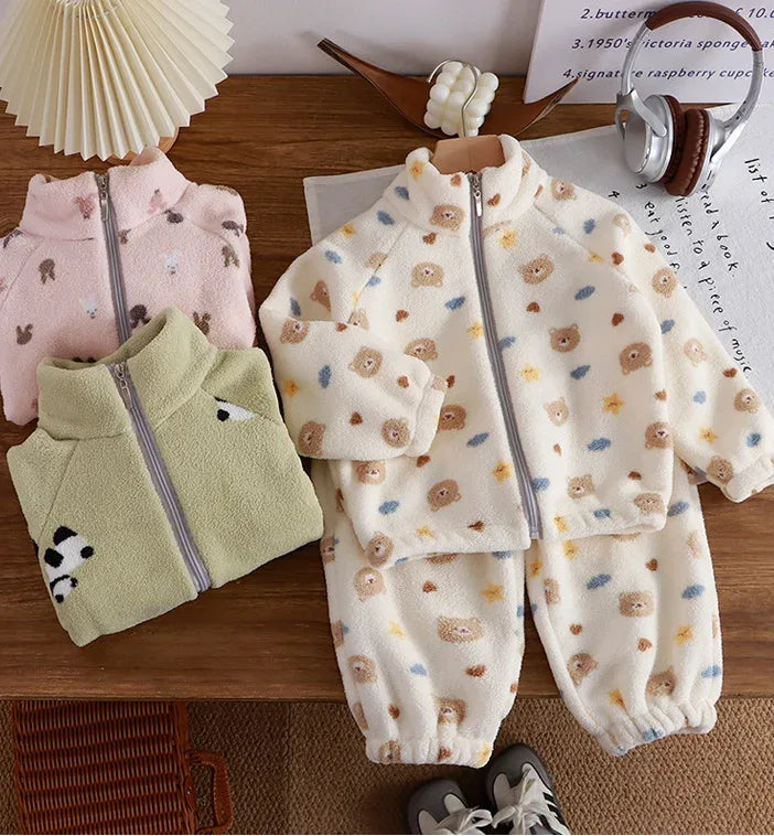 Toddler Fleece Pajama Set – Cozy Warmth for Sweet Nighttime Dreams - LunaKit Baby