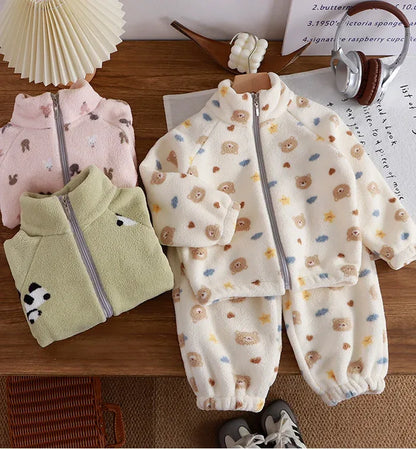 Toddler Fleece Pajama Set – Cozy Warmth for Sweet Nighttime Dreams - LunaKit Baby