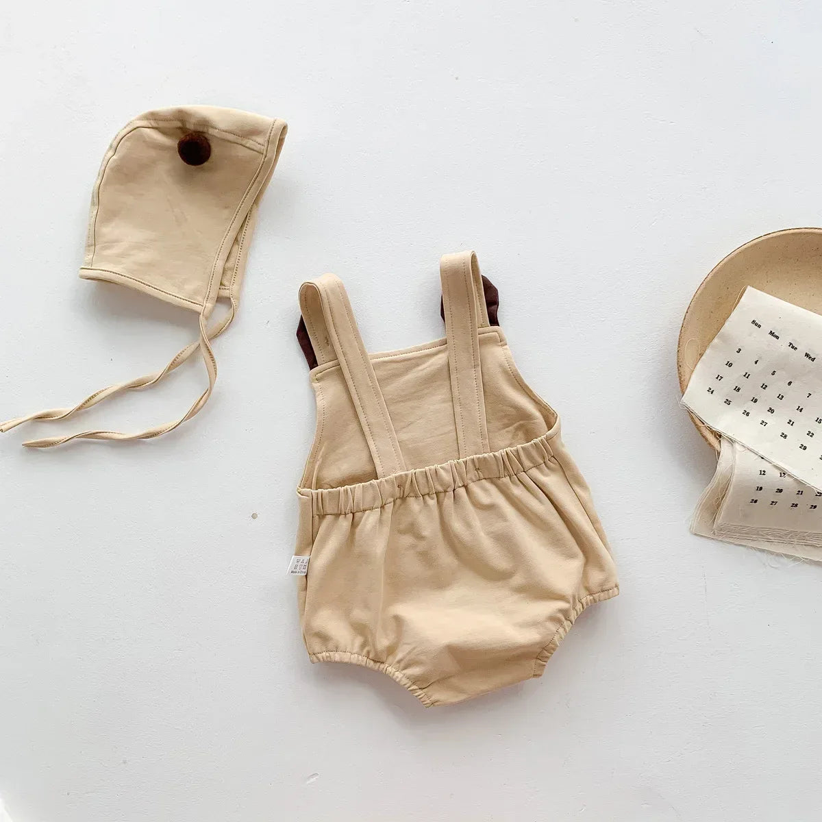Baby Bear Jumpsuit & Hat Set – Sweet Summer Comfort with Charm - LunaKit Baby