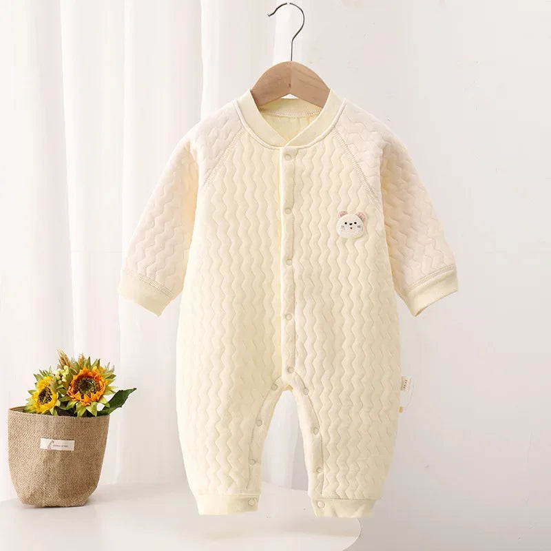 Baby Cotton Winter Romper – Cozy Comfort for Cold Little Days - LunaKit Baby