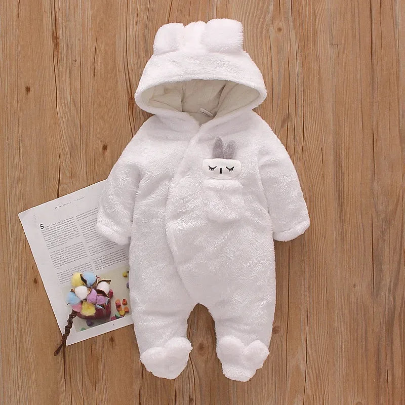 Baby Plush Animal Romper – Cozy Cuteness for Cool Days - LunaKit Baby