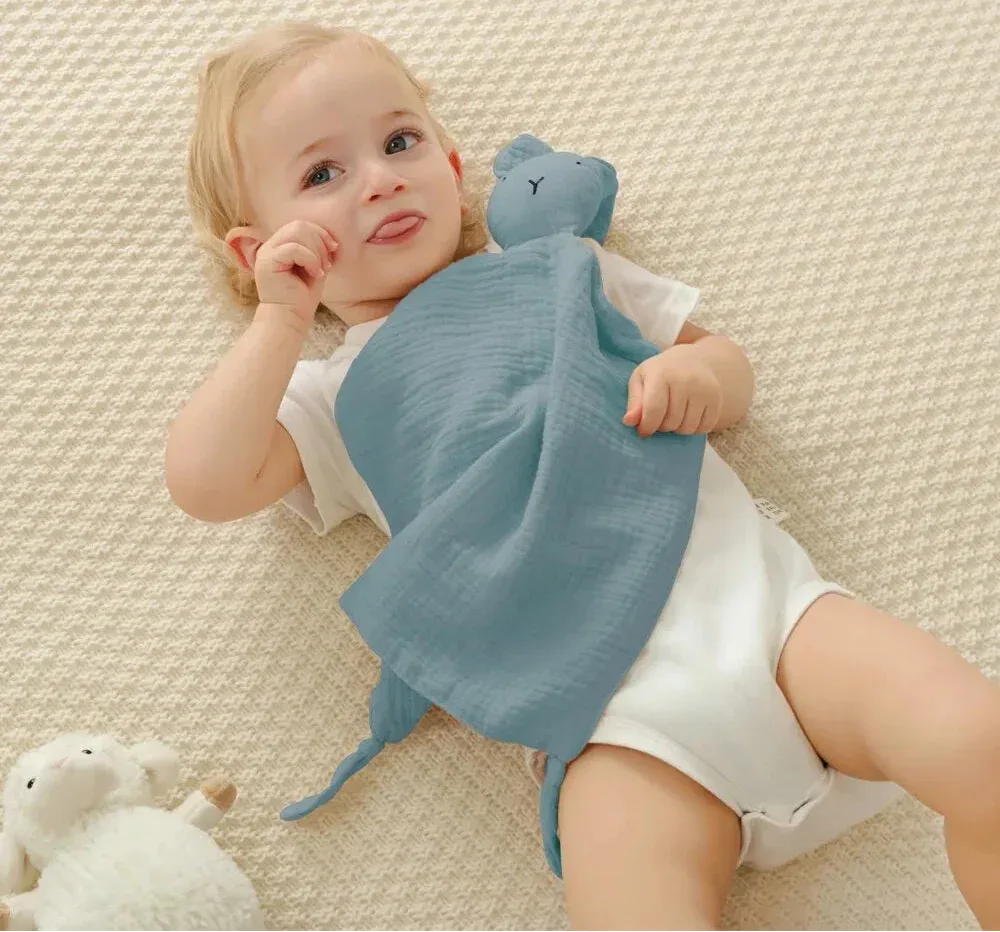 Baby Muslin Comfort Towel – Gentle Calm for Peaceful Sleep - LunaKit Baby