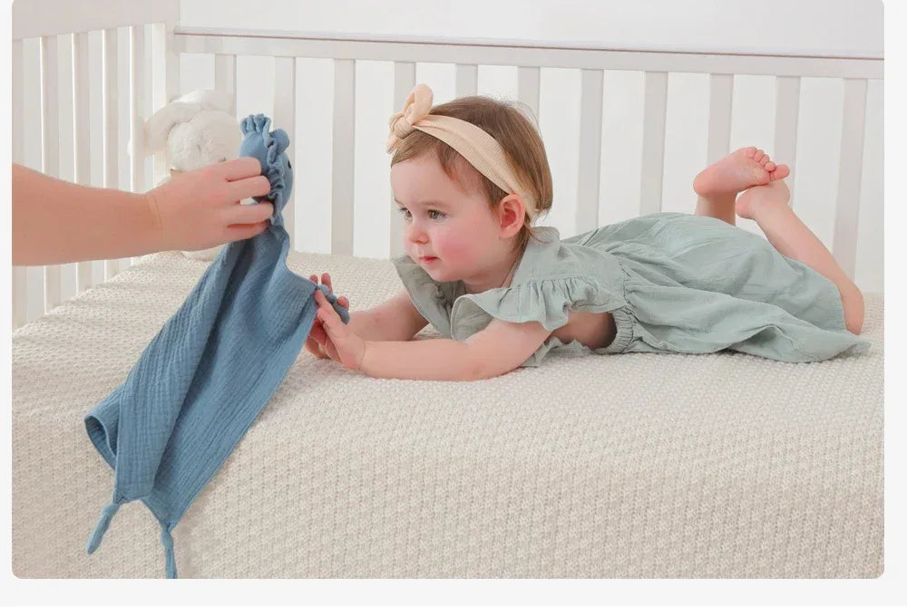 Baby Muslin Comfort Towel – Gentle Calm for Peaceful Sleep - LunaKit Baby