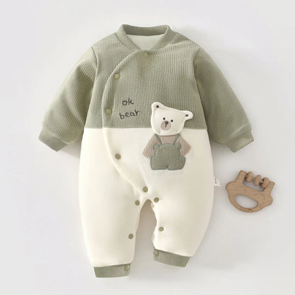 Baby Thick Cotton Winter Jumpsuit – A-Level Warmth & Comfort - LunaKit Baby