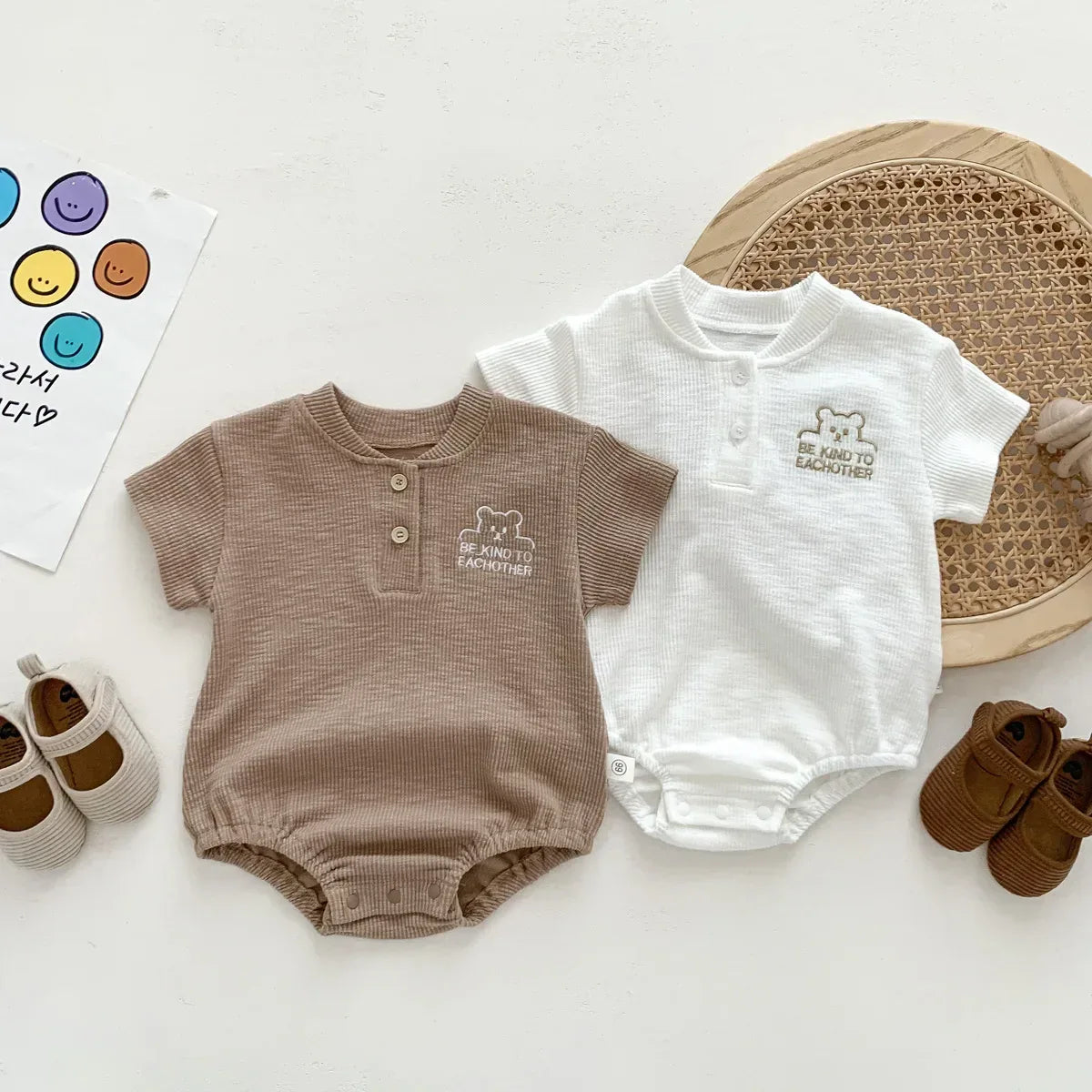 Baby Cotton Crawling Bodysuit – Soft Comfort for Little Explorers - LunaKit Baby