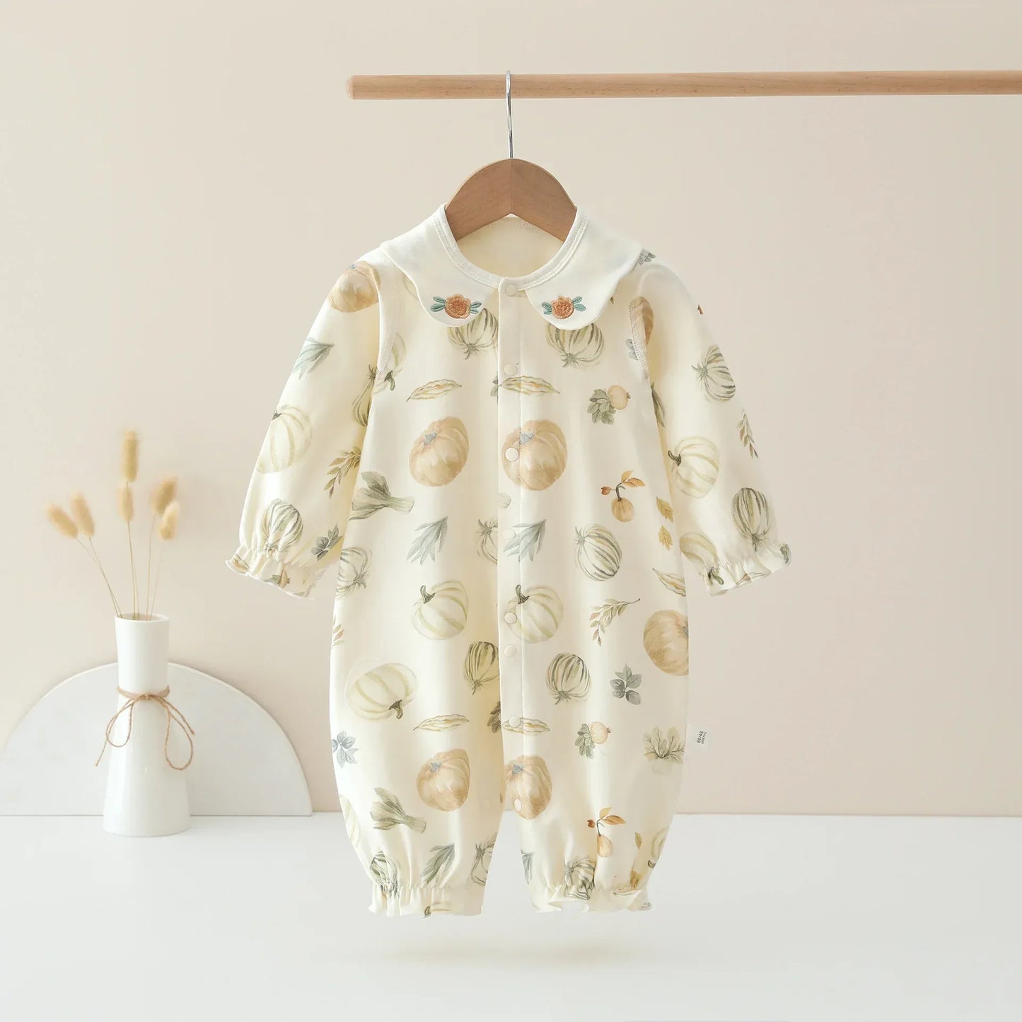 Baby Girl Cotton Velvet Jumpsuit – Soft Luxury for Sweet Moments - LunaKit Baby