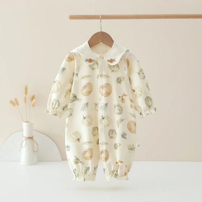 Baby Girl Cotton Velvet Jumpsuit – Soft Luxury for Sweet Moments - LunaKit Baby