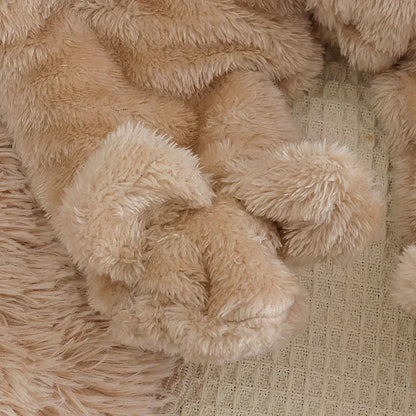 Baby Plush Animal Romper – Cozy Cuteness for Cool Days - LunaKit Baby