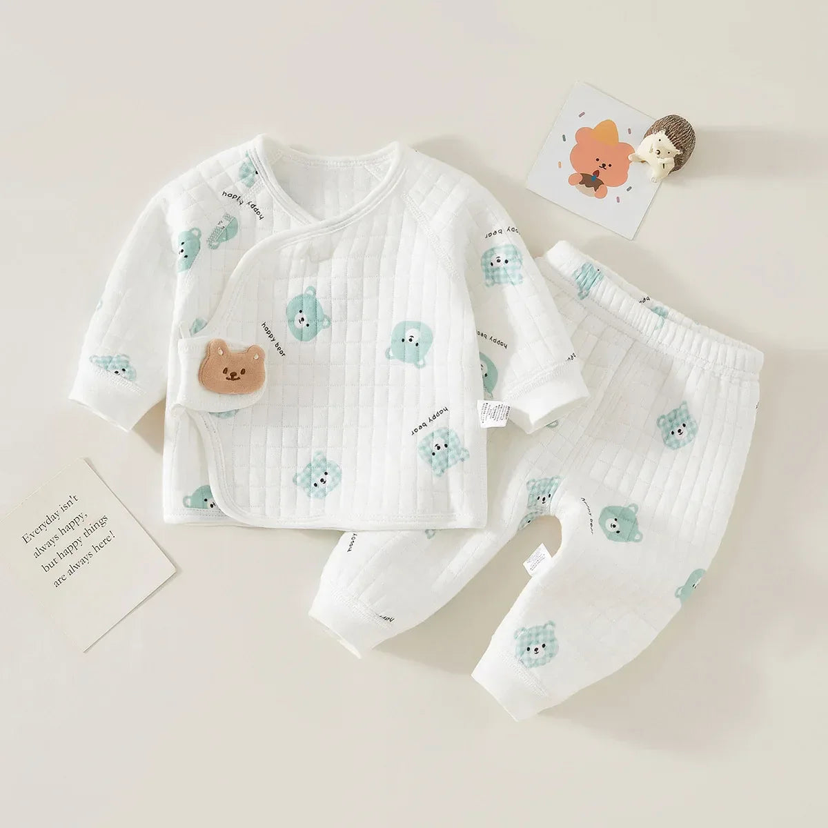 Baby Cotton Thermal Underwear Set – Warm Comfort for Cold Nights - LunaKit Baby