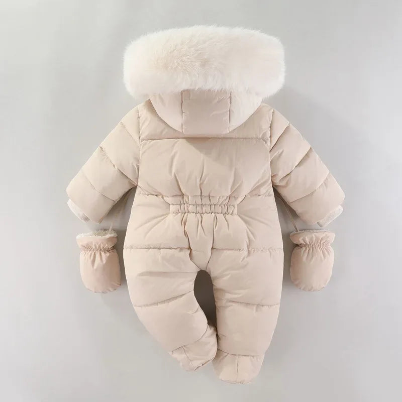 Baby Girl Winter Romper – Ultimate Cozy Protection for Cold Days - LunaKit Baby