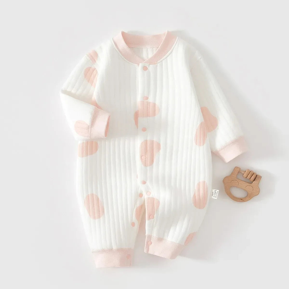 Baby Thick Cotton Winter Pajama Romper – Cozy Sleep for Cold Nights - LunaKit Baby