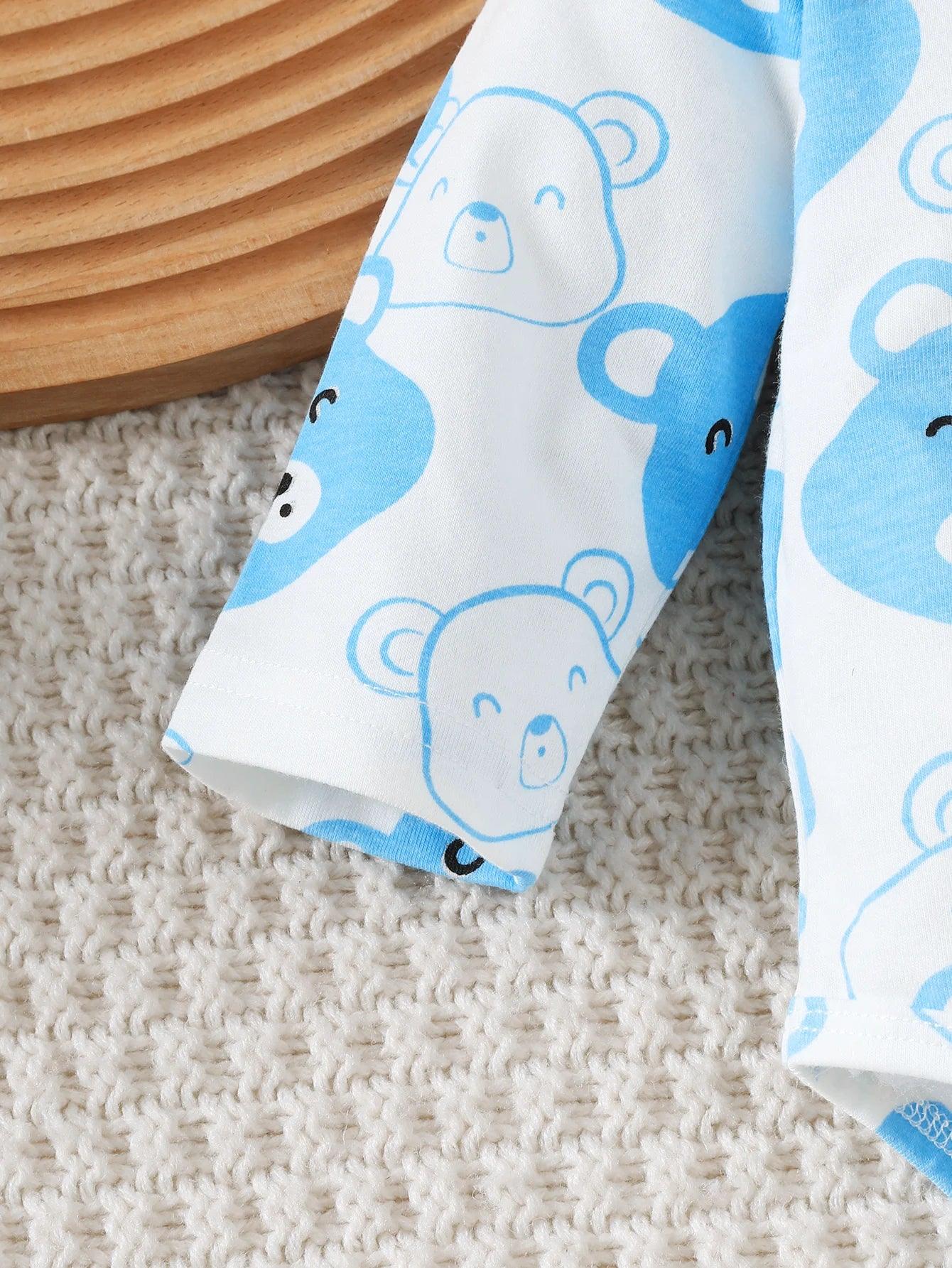 Baby Boy 4-Piece Outfit Set – Bear Style for Sweet Little Days - LunaKit Baby