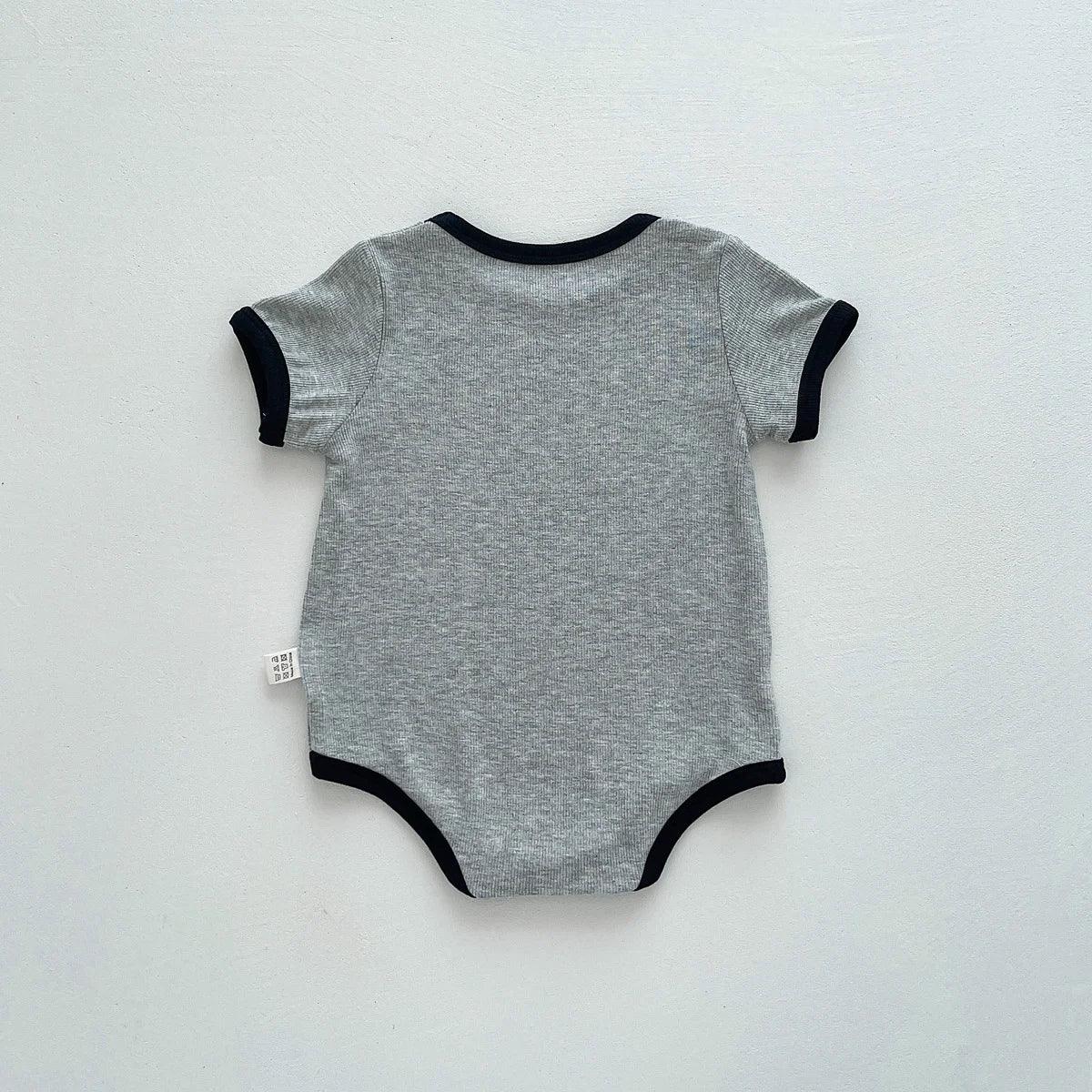 Baby Korean Style Summer Jumpsuit – Cool Minimal Charm - LunaKit Baby