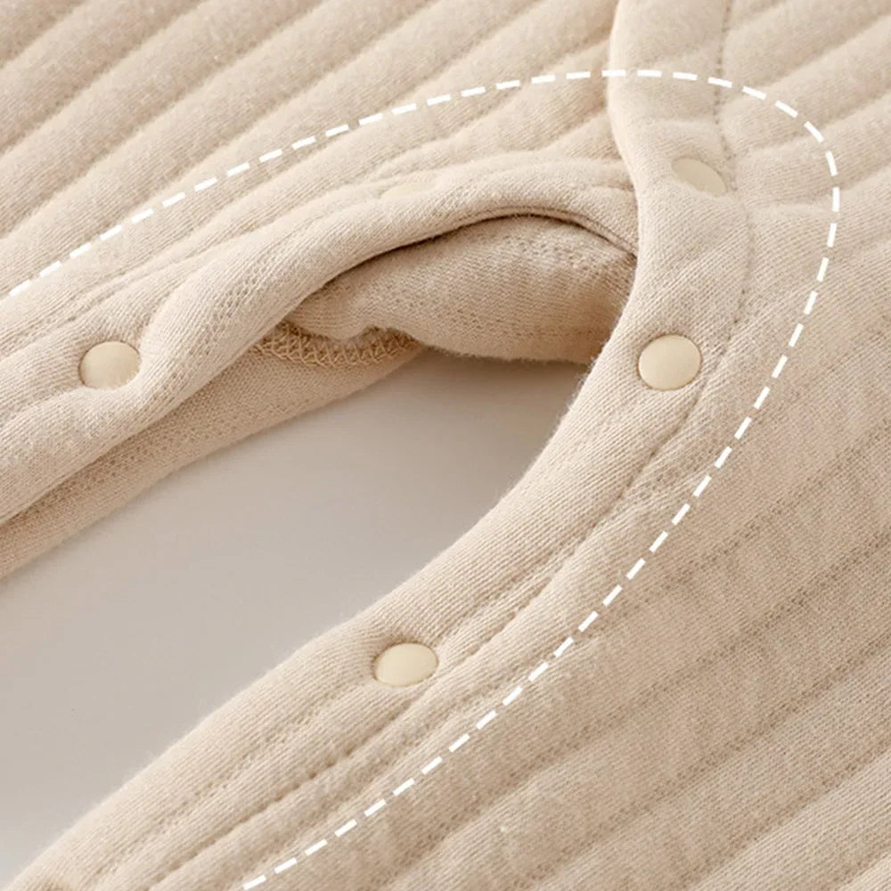 Baby Quilted Winter Romper – Cozy Warmth for Little Snuggles - LunaKit Baby