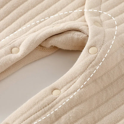 Baby Quilted Winter Romper – Cozy Warmth for Little Snuggles - LunaKit Baby