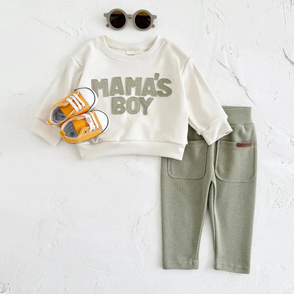 Mama’s Boy Baby Outfit Set – Cozy Style for Sweet Little Moments - LunaKit Baby