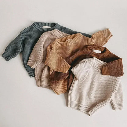 Baby Knit Pullover Sweater – Cozy Warmth for Winter Days - LunaKit Baby