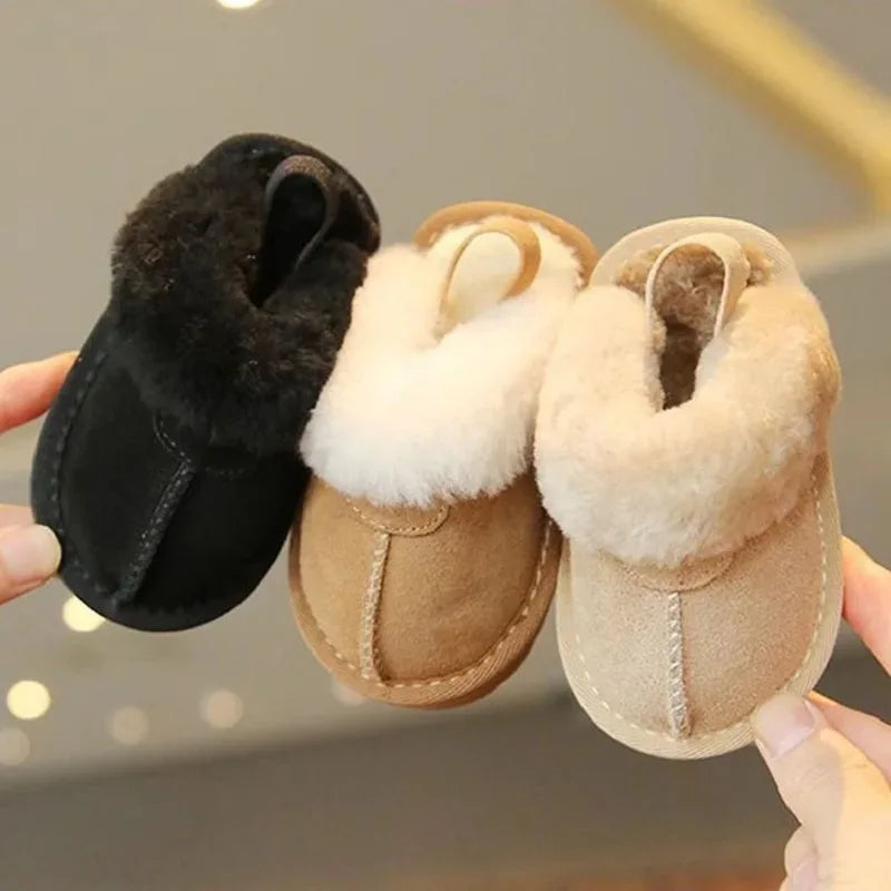 Baby Woolen Cotton Slippers – Soft Warmth for Little Feet - LunaKit Baby