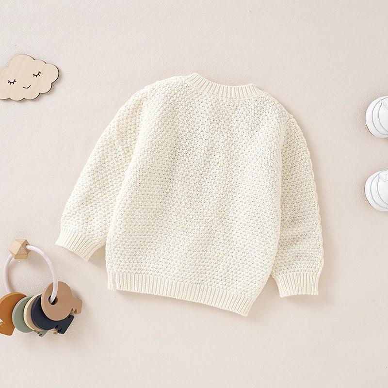 Baby Cotton Knit Cardigan – Soft Layering for Cozy Little Days - LunaKit Baby
