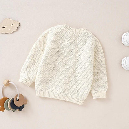 Baby Cotton Knit Cardigan – Soft Layering for Cozy Little Days - LunaKit Baby
