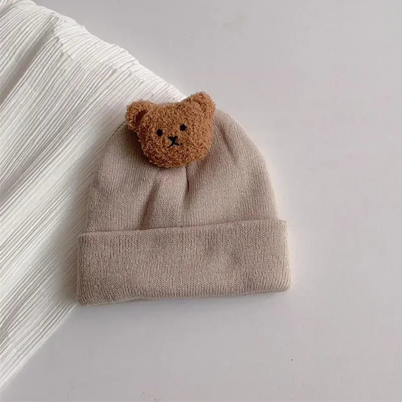 Baby Knitted Bear Hat – Cozy Warmth for Sweet Little Heads - LunaKit Baby