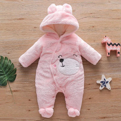 Baby Plush Animal Romper – Cozy Cuteness for Cool Days - LunaKit Baby