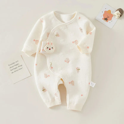 Newborn Premium Cotton Romper – Gentle Comfort for First Days - LunaKit Baby