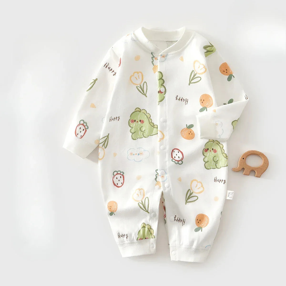 Baby Cotton Fruit Print Onesie – Soft Comfort for Sweet Dreams - LunaKit Baby