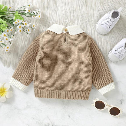 Baby Knit Turtleneck Sweater – Cozy Winter Warmth for Little Ones - LunaKit Baby