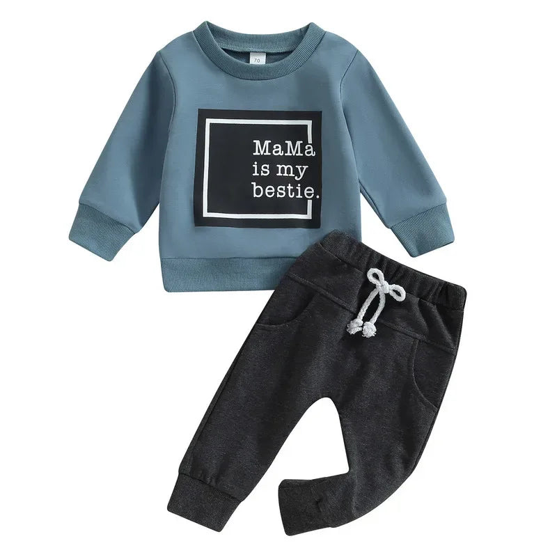 Baby Outfit Set – Soft Letter Style Comfort for Everyday Play - LunaKit Baby