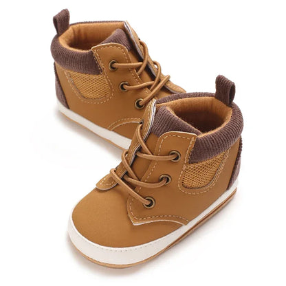 Baby First Walking Shoes – Sporty High-Top Support for Tiny Steps - LunaKit Baby