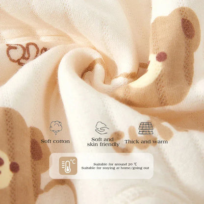 Baby Bear Winter Cotton Onesie – Cozy Comfort for Cold Nights - LunaKit Baby