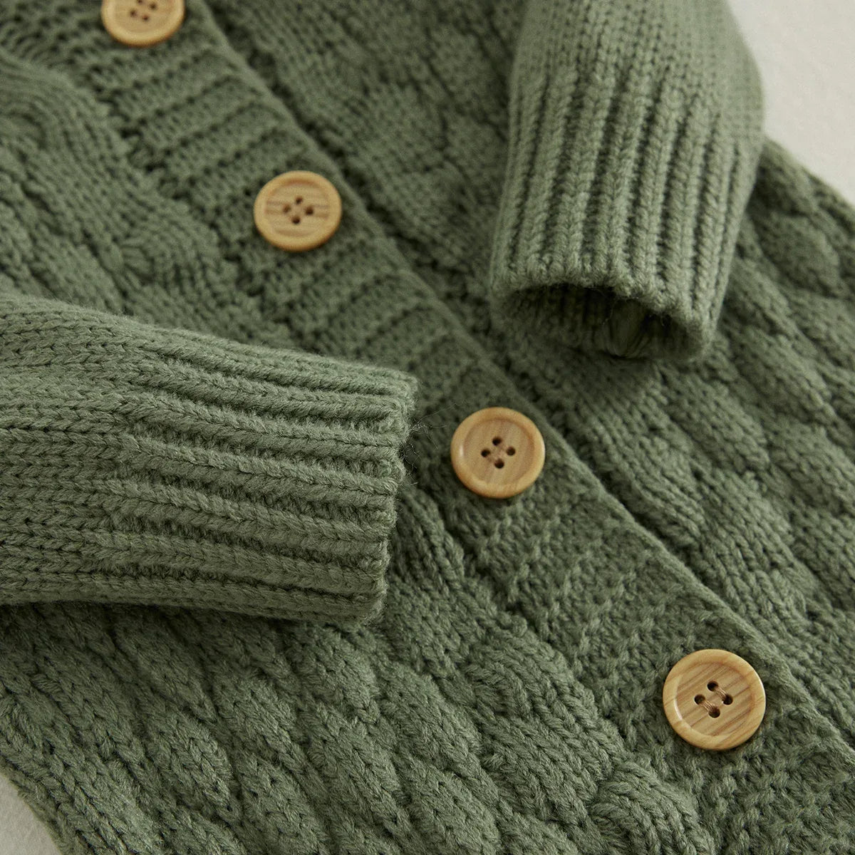 Baby Knit Romper & Bear Hat Set – Cozy Winter Comfort with Charm - LunaKit Baby