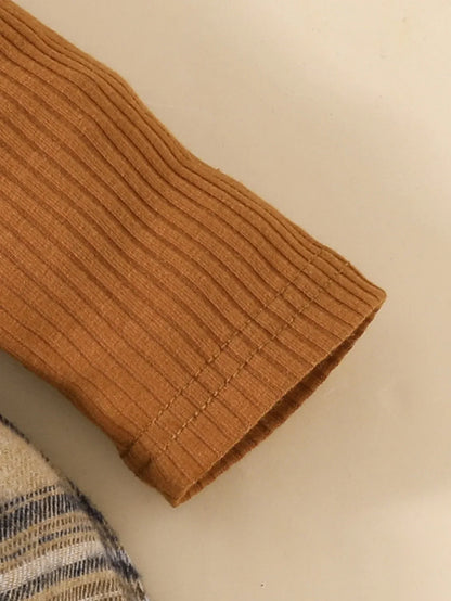 Baby Girl Plaid Jumpsuit Set – Sweet Autumn Style with Charm - LunaKit Baby