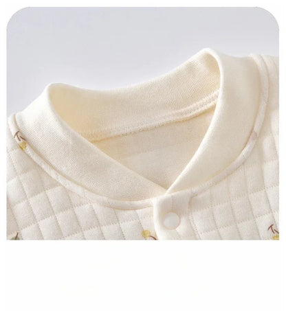 Baby Thick Cotton Winter Pajama Romper – Cozy Sleep for Cold Nights - LunaKit Baby